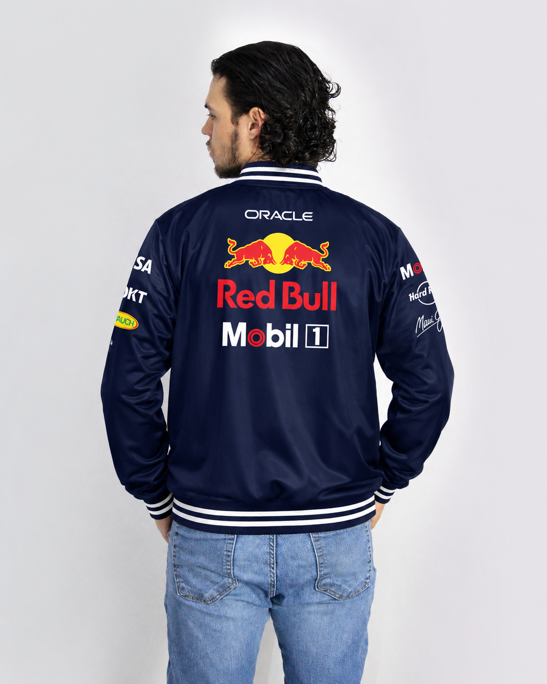 Jaqueta Red Bull Equipe 2025 Azul Marinho