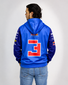 Moletom Canguru Max Verstappen Red Bull 2026 Azul Royal com Marinho