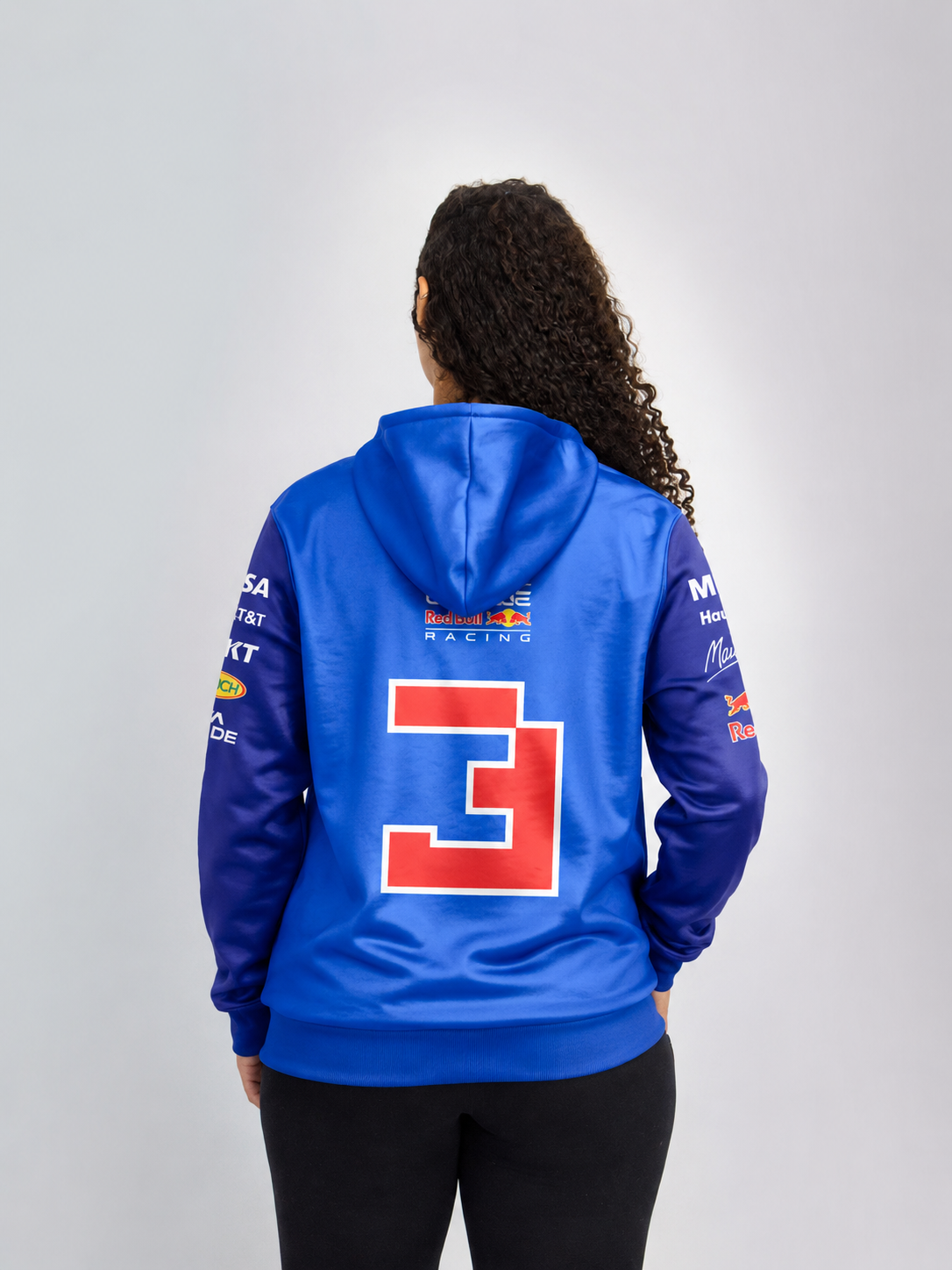 Moletom Canguru Max Verstappen Red Bull 2026 Azul Royal com Marinho