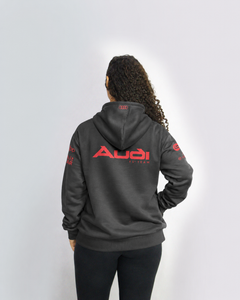 Moletom Canguru Audi F1 Red & Black 2026 Preto