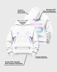 Moletom Canguru Gabriel Bortoleto Tropical Audi 2026 Branco