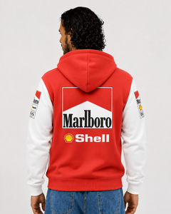 Moletom Canguru McLaren Marlboro Retrô Vermelho