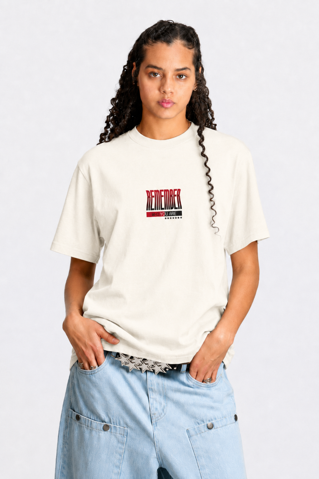 Camiseta Oversized Lewis Hamilton Remember Who You Are - Off White