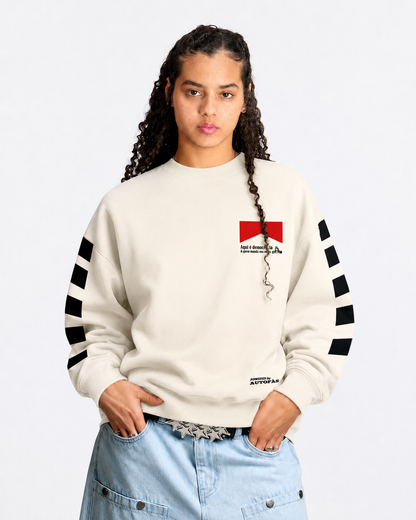 Moletom Careca Democracia Retrô Off White
