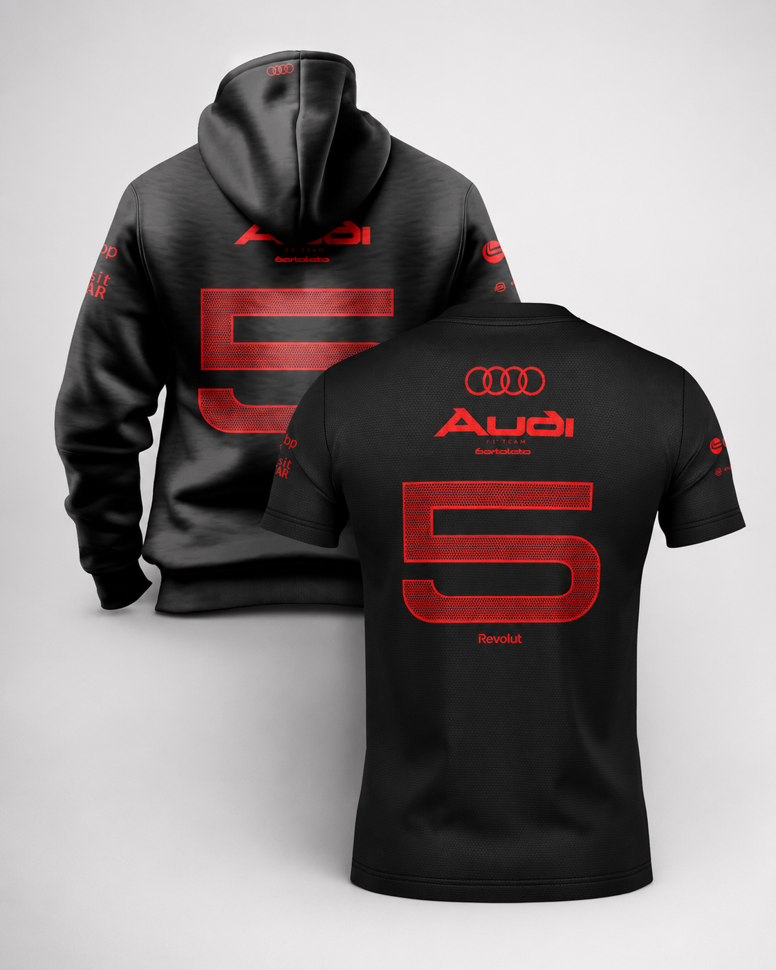 Combo Red & Black Gabriel Bortoleto Moletom Canguru + Camiseta Dryfit Preto
