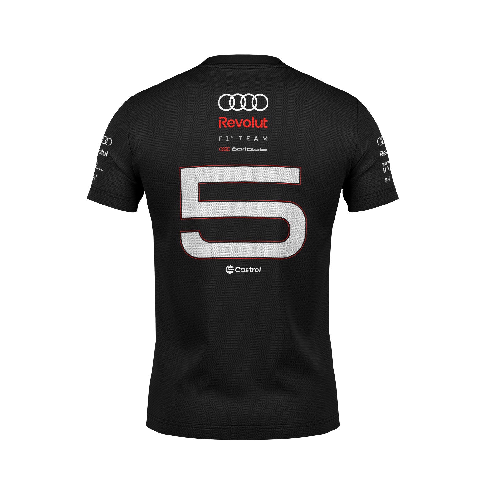 Camiseta Audi Bortoleto Torcida 2026 Dryfit Preto