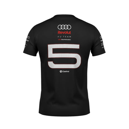 Camiseta Audi Bortoleto Torcida 2026 Dryfit Preto