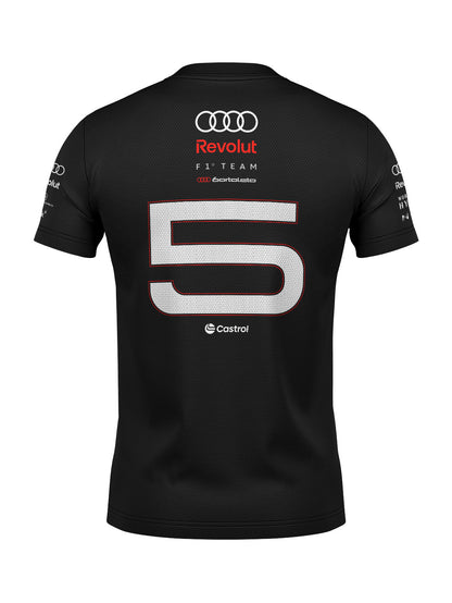 Camiseta Dryfit Audi Bortoleto Torcida 2026 Preto