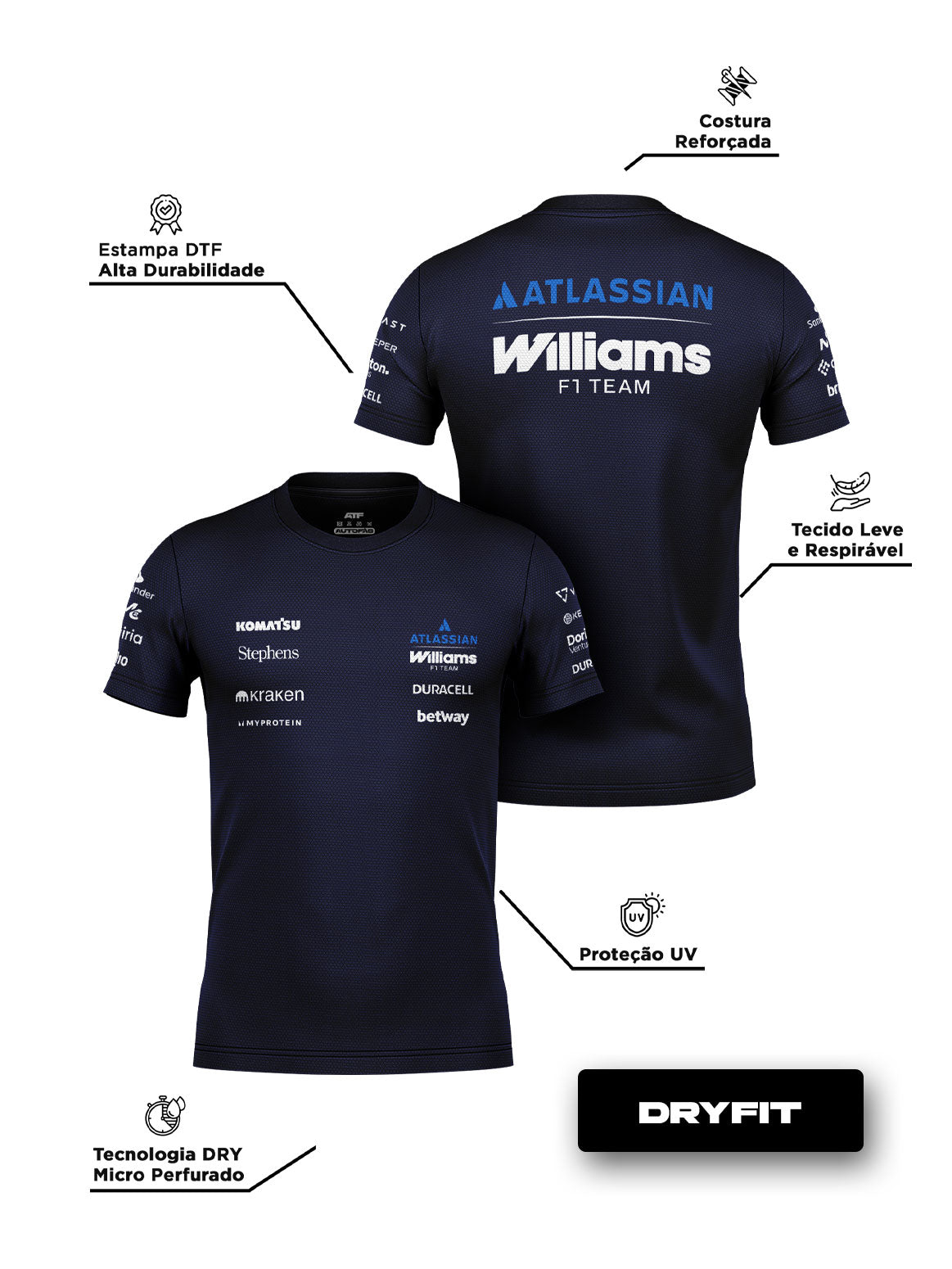 Camiseta Williams Team 2026 Dryfit