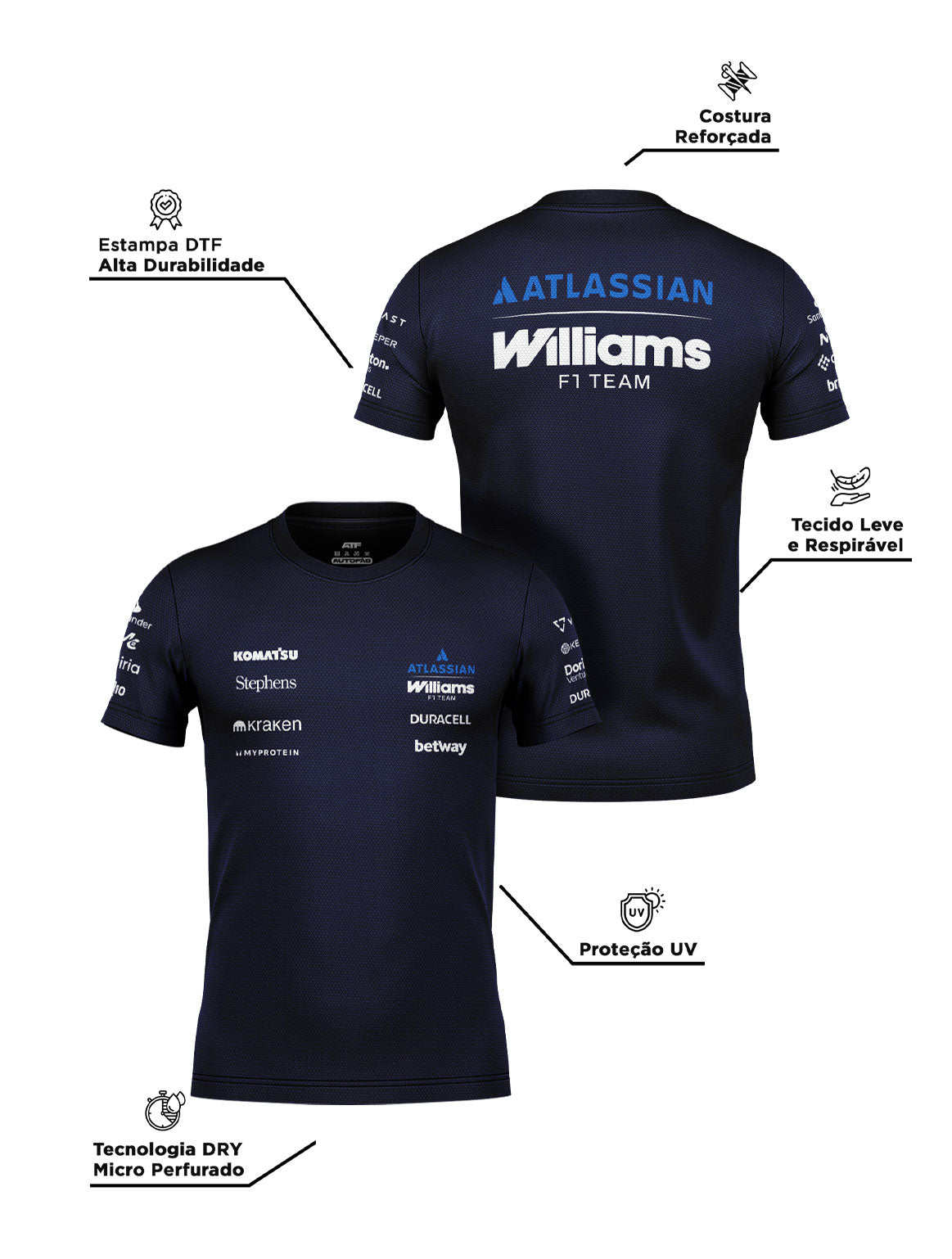 Camiseta Williams Team 2026 Dryfit