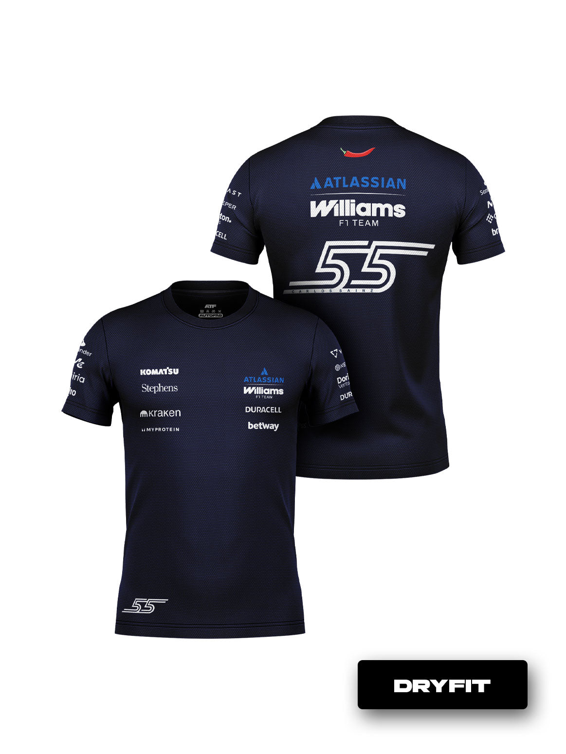 Camiseta Carlos Sainz Williams Team 2026 Dryfit