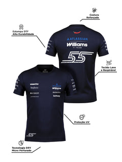 Camiseta Carlos Sainz Williams Team 2026 Dryfit