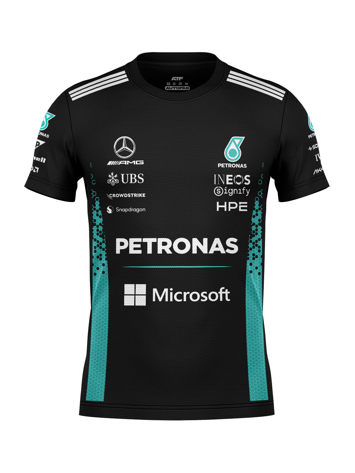 Camiseta Dryfit Mercedes F1 2026 Preta