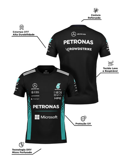 Camiseta Dryfit Mercedes F1 2026 Preta