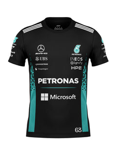 Camiseta Dryfit George Russell Mercedes F1 2026 Preta