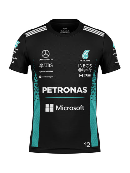 Camiseta Dryfit Kimi Antonelli Mercedes F1 2026 Preta