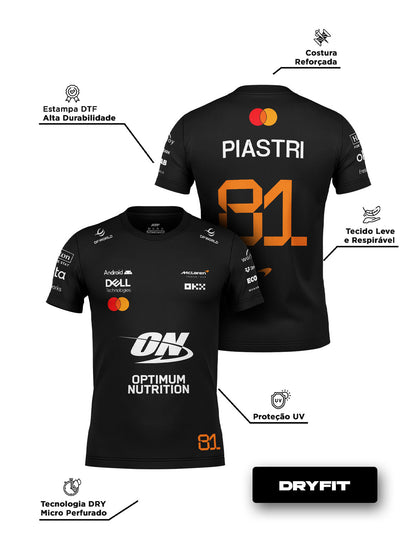 Camiseta Dryfit Oscar Piastri Mclaren F1 2026