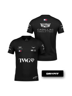 Camiseta Dryfit Cadillac F1 Equipe Preto