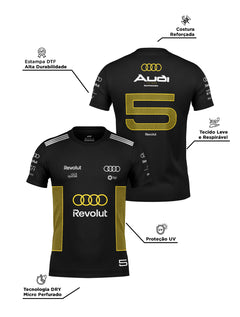 Camiseta Dryfit Gabriel Bortoleto Audi Mônaco Edition 2026