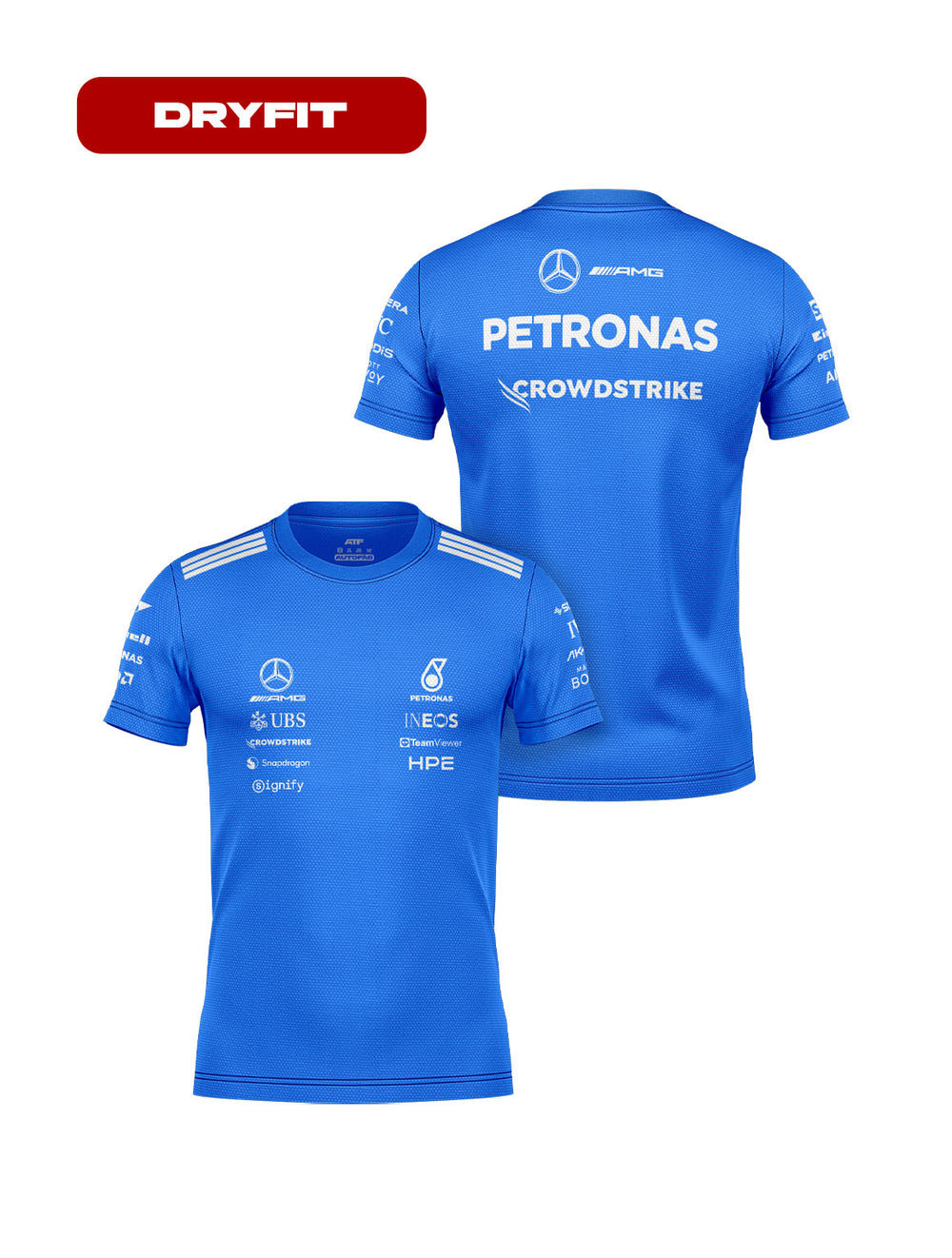 Camiseta Dryfit Mercedes Blue Edition