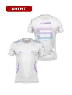 Camiseta Dryfit Bortoleto Audi Edição Tropical Branca 2026