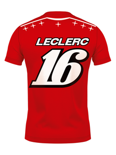 Costas da camiseta dryfit com LECLERC e o número 16