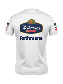 Camiseta DryFit Williams Retrô Rothmans Racing Branco