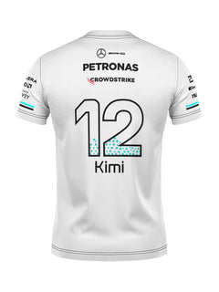 Camiseta Dryfit Mercedes Kimi Antonelli Branco 2025