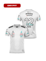 Camiseta Dryfit Mercedes Kimi Antonelli Branco 2025