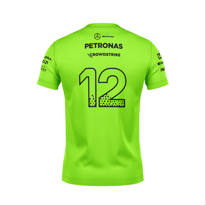 Camiseta Dryfit Mercedes Kimi Antoneli Verde Neon 2025