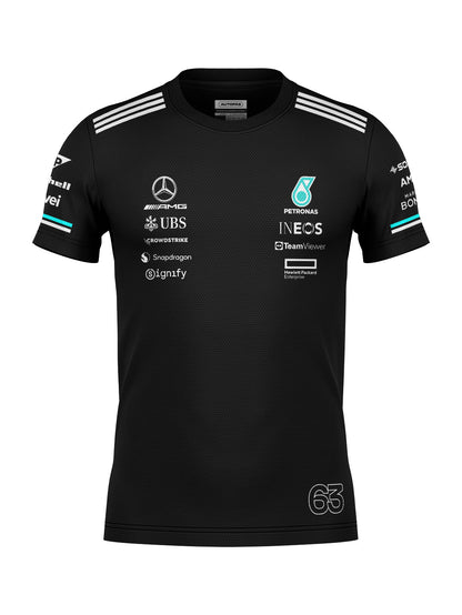 Camiseta Dryfit Mercedes George Russell Preto 2025