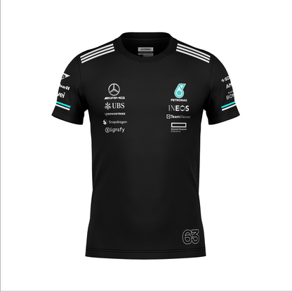 Camiseta Dryfit Mercedes George Russell Preto 2025