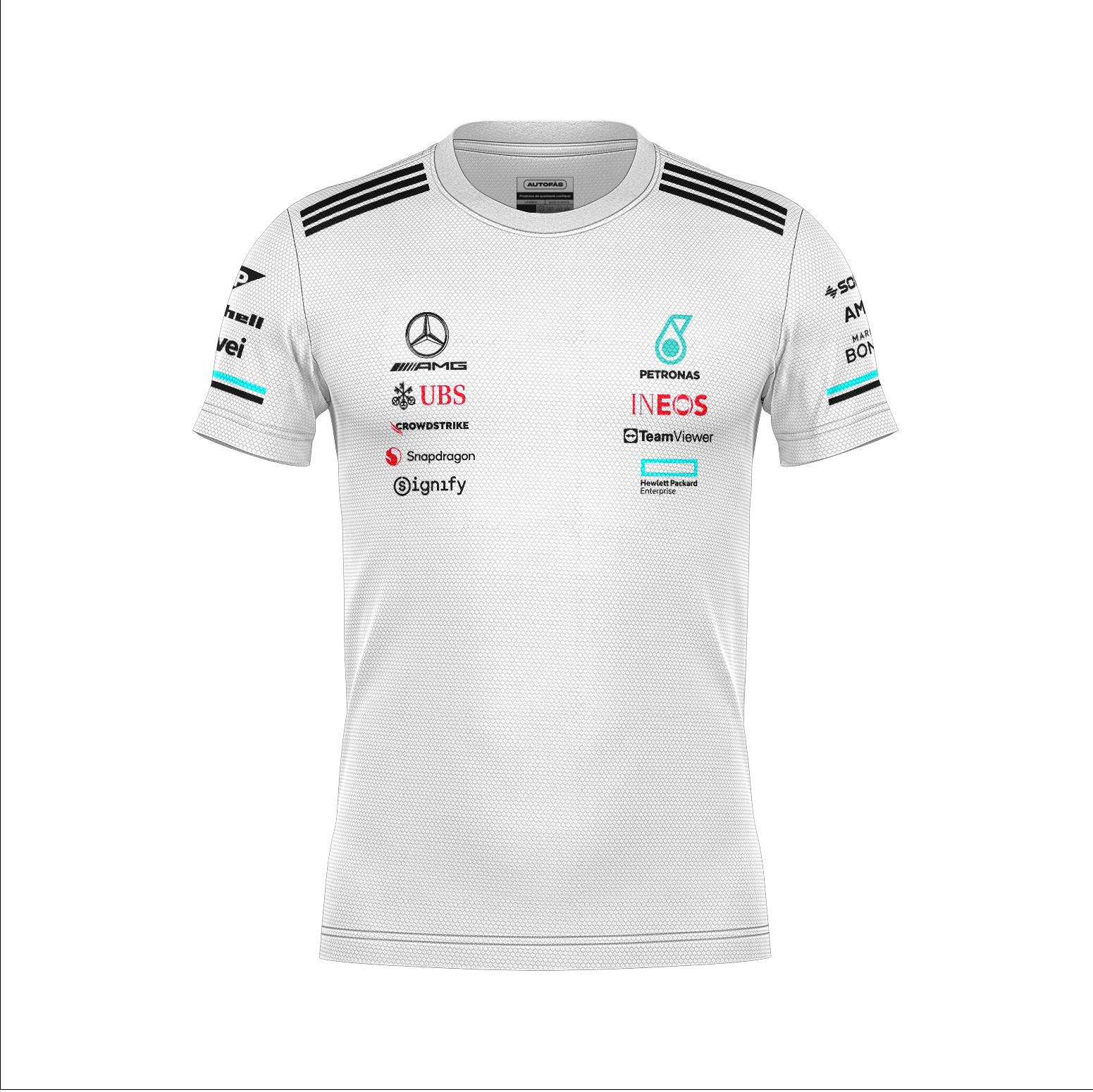 Camiseta Dryfit Mercedes Equipe Branco 2025