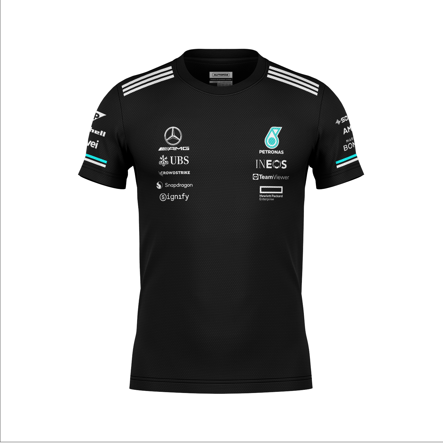 Camiseta Dryfit Mercedes Equipe Preto 2025