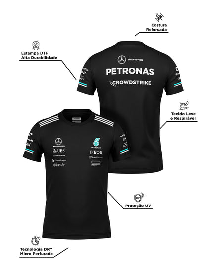 Camiseta Dryfit Mercedes Equipe Preto 2025