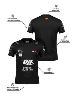 Camiseta Dryfit Mclaren Equipe Preto 2025