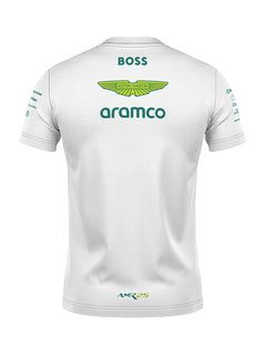 Camiseta Dryfit Aston Martin Equipe Branco 2025