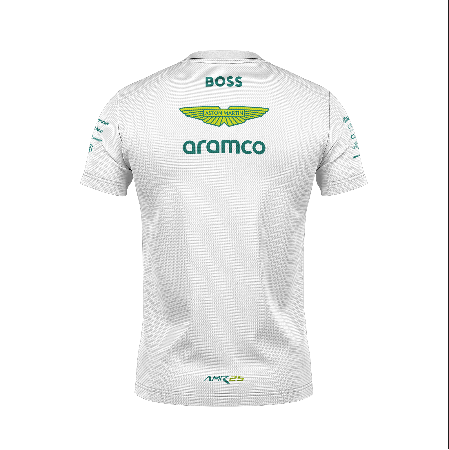 Camiseta Dryfit Aston Martin Equipe Branco 2025