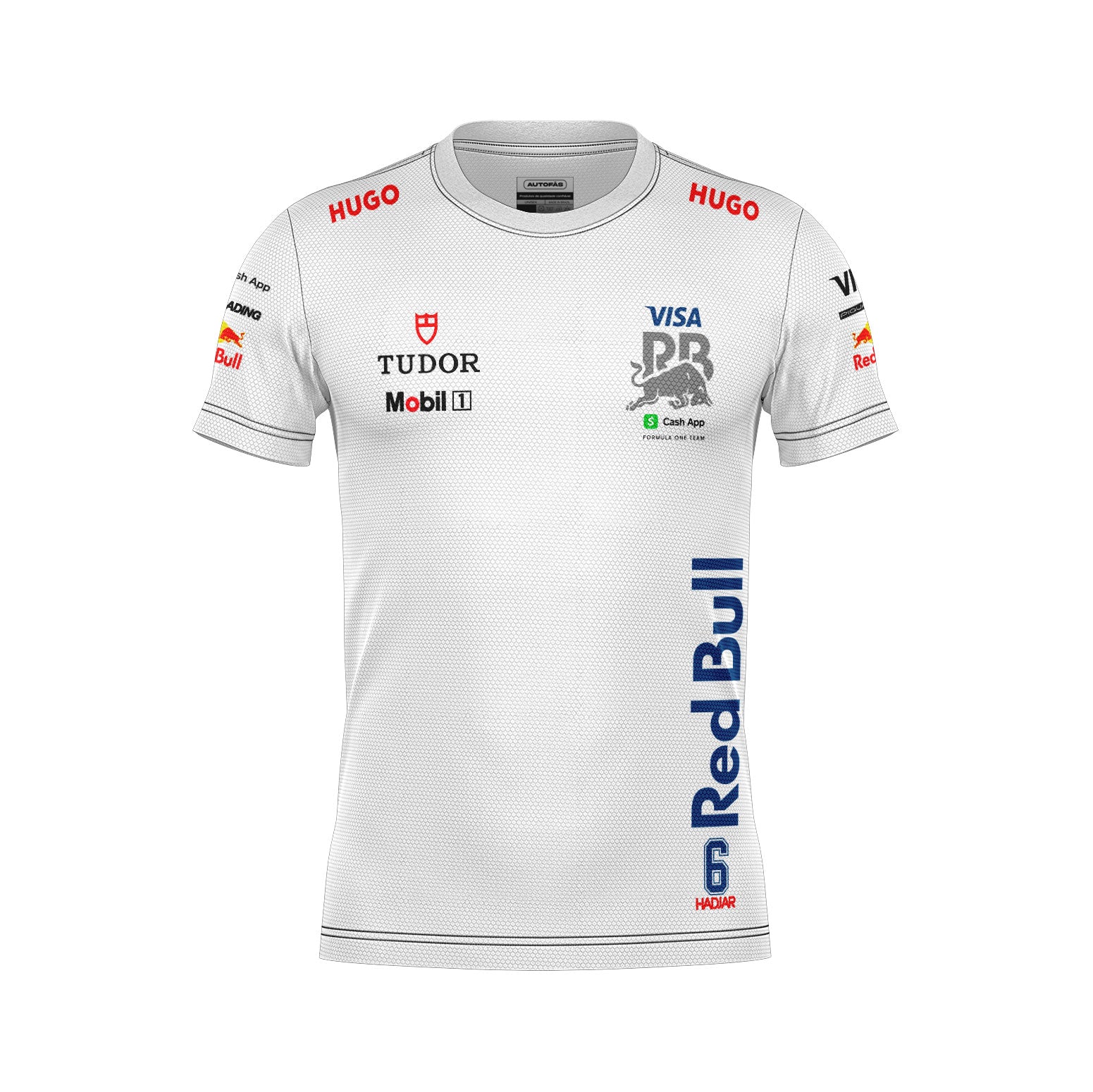 Camiseta Dryfit Racing Bulls  Isack Hadjar Branco 2025