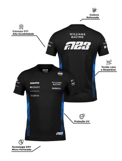 Camiseta Dryfit Williams Alex Albon Preto 2025
