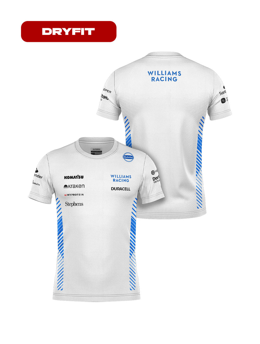 Camiseta Dryfit Williams Equipe Branco 2025