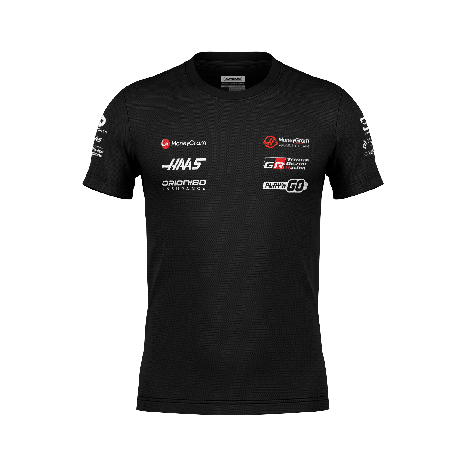 Camiseta Dryfit Haas Equipe Preto 2025