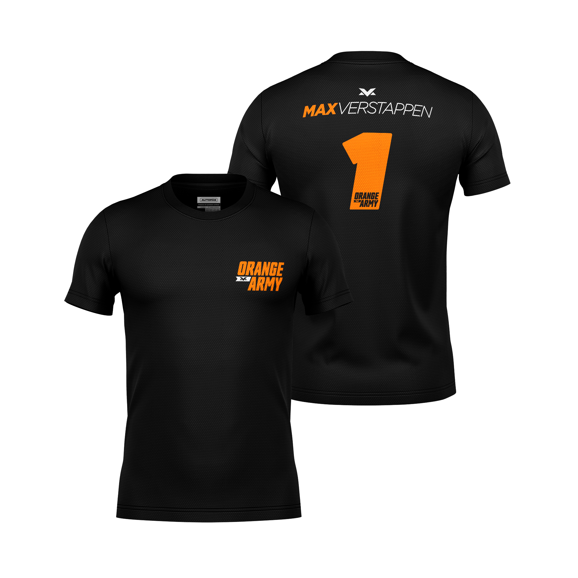 Camiseta Dryfit RedBul Max Verstappen Orange Army Preto 2025