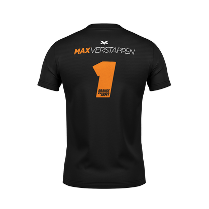Camiseta Dryfit RedBul Max Verstappen Orange Army Preto 2025