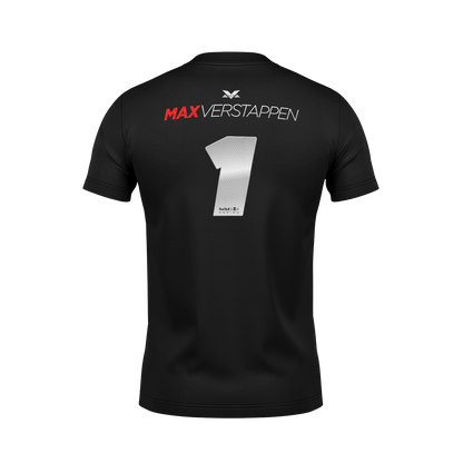 Camiseta Dryfit RedBull Max Verstappen Minimal Preto 2025