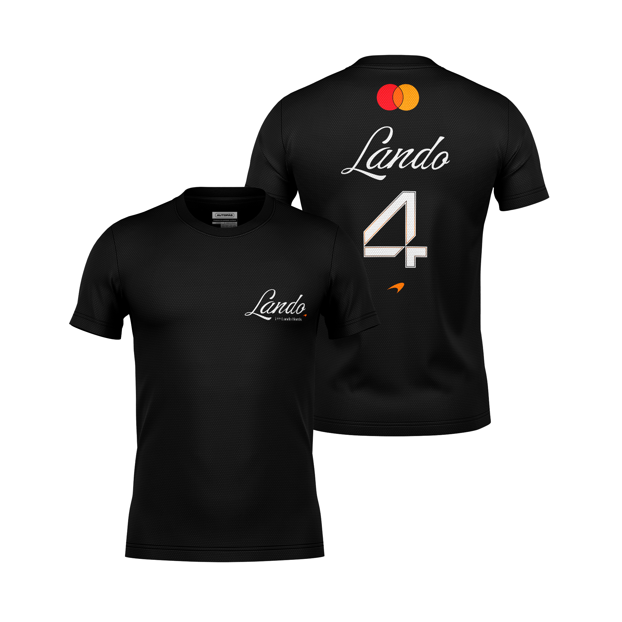 Camiseta Dryfit McLaren Lando Norris Minimal Preto 2025