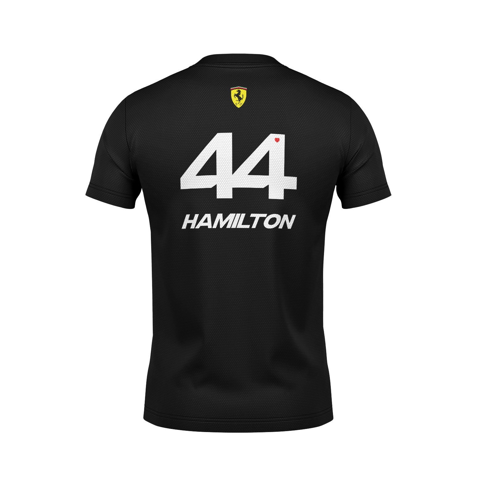 Camiseta Dryfit Ferrari Lewis Hamilton Minimal Preto 2025
