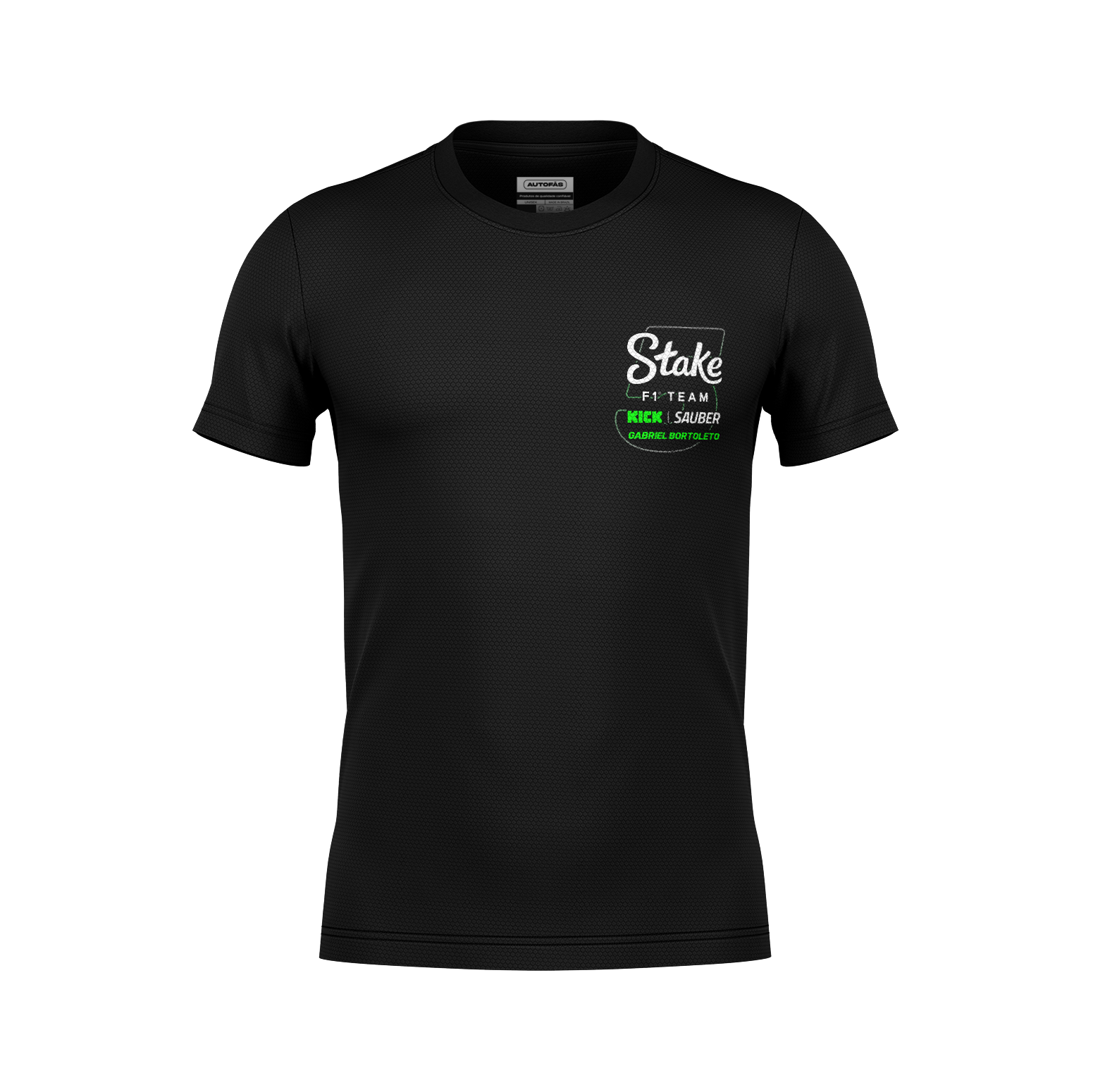 Camiseta Dryfit Sauber Gabriel Bortoleto Minimal Preto 2025