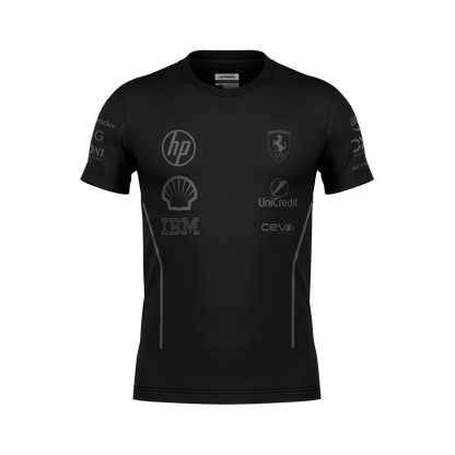 Camiseta Ferrari Equipe All Black 2025 Preto