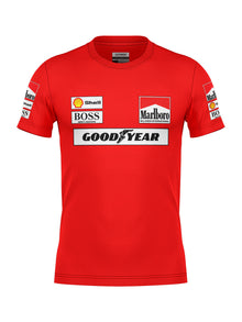 Camiseta Dryfit McLaren Marlboro Vermelho Retrô OB